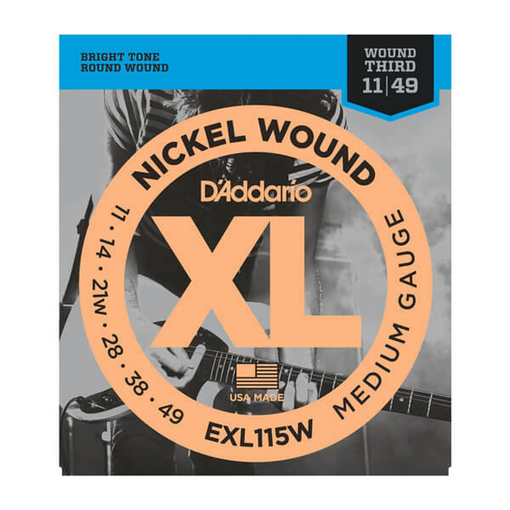 Vorderes Coverbild D´Addario EXL115W Blues/Jazz Rock/Wound 3rd