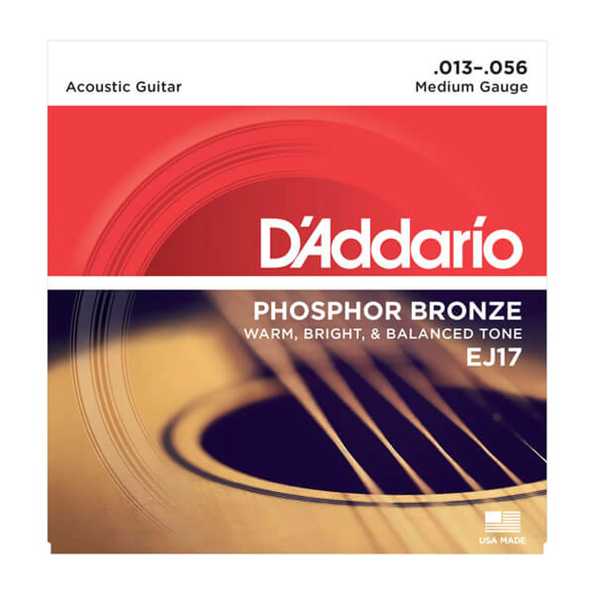 Vorderes Coverbild D´Addario EJ17 Phosphor Bronze Medium