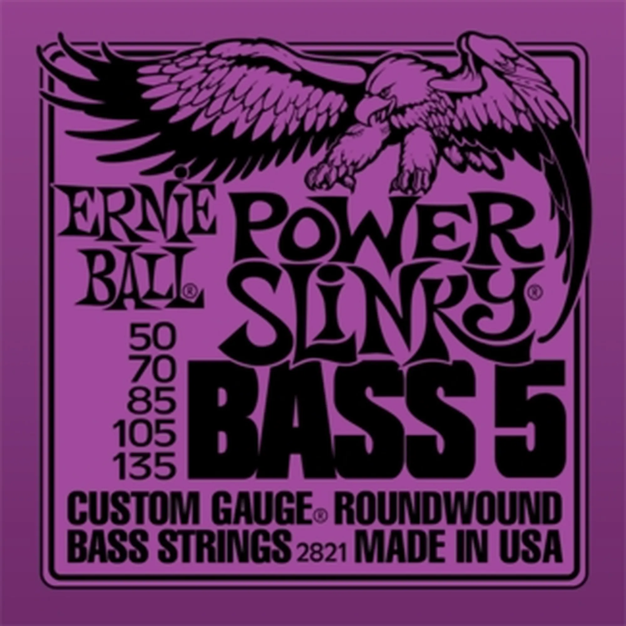 Vorderes Coverbild Ernie Ball EB2821 Power Slinky Nickel 5-String
