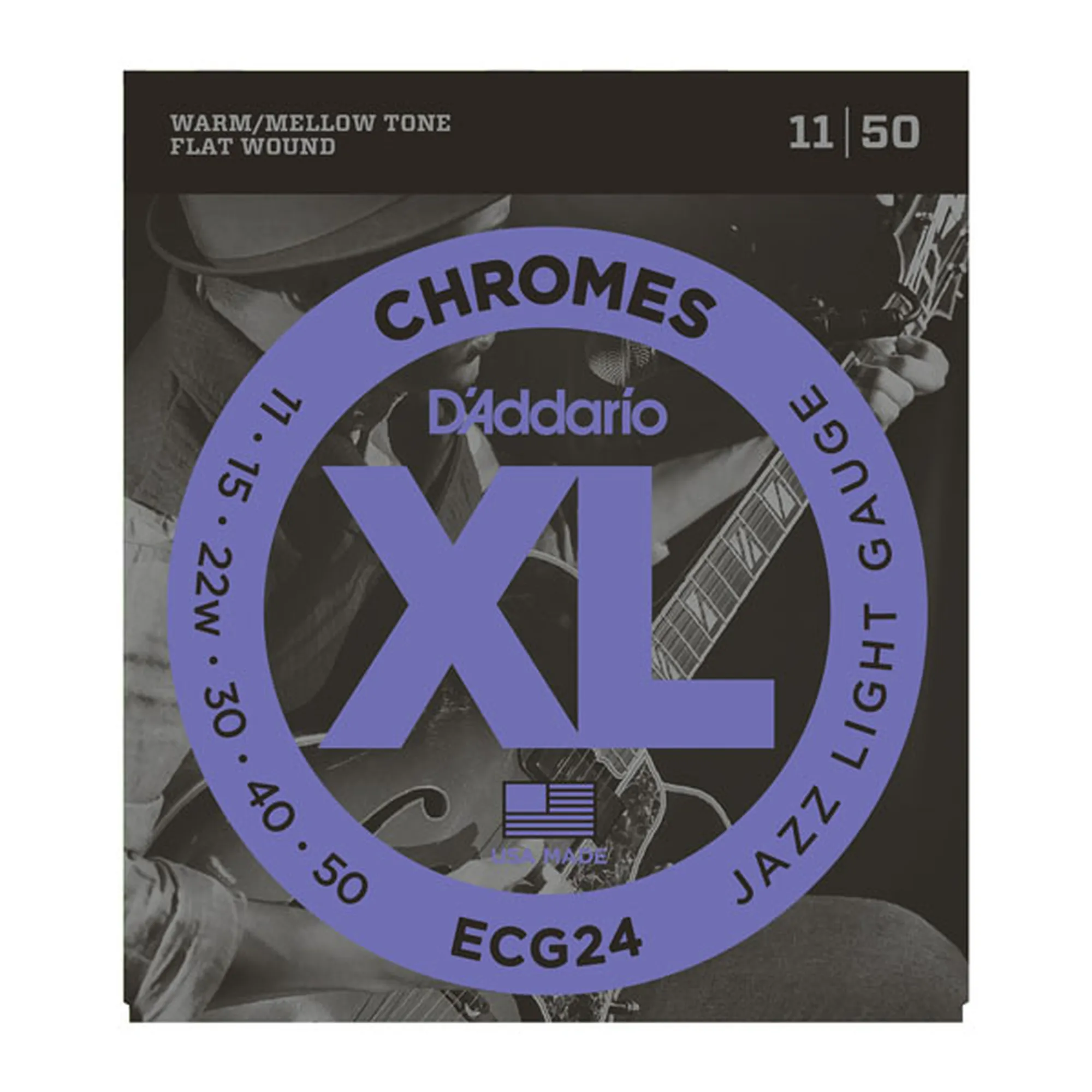 Vorderes Coverbild D´Addario ECG24 Flat Wound Jazz Light