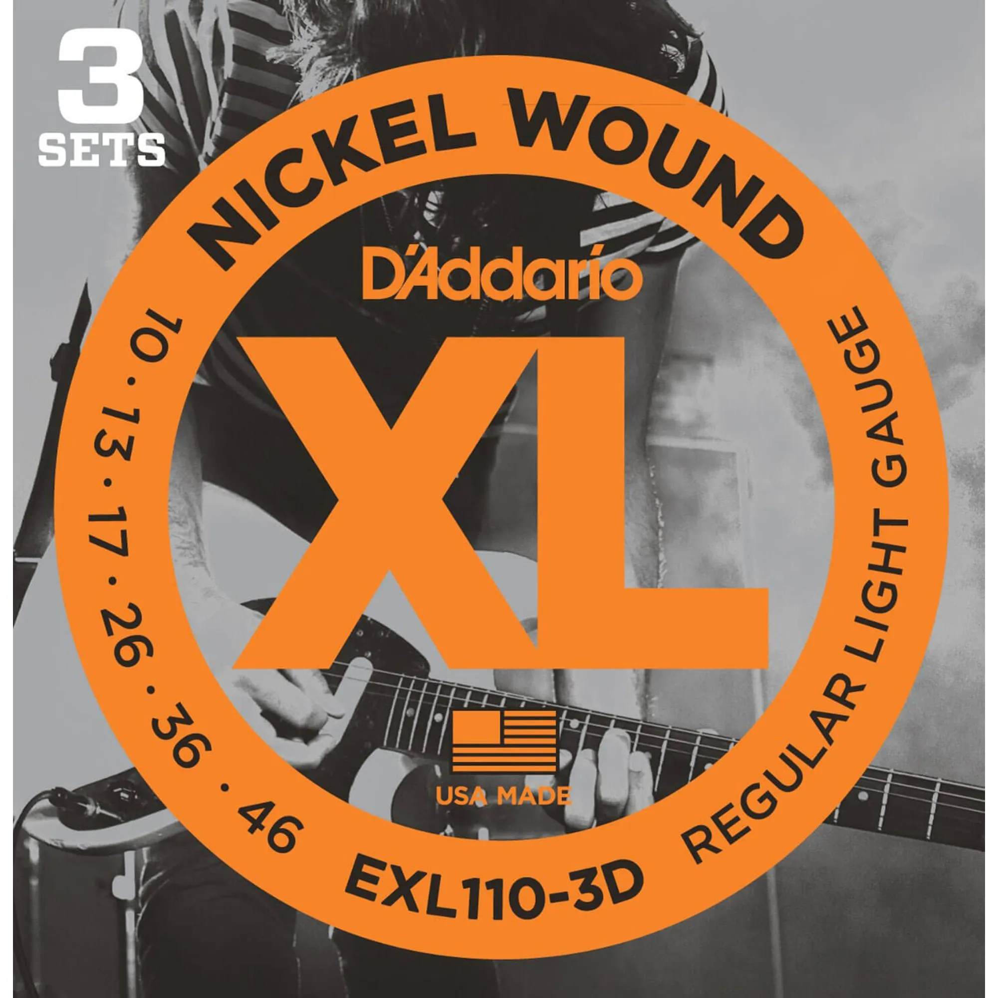 Vorderes Coverbild D´Addario EXL110-3D Regular Light