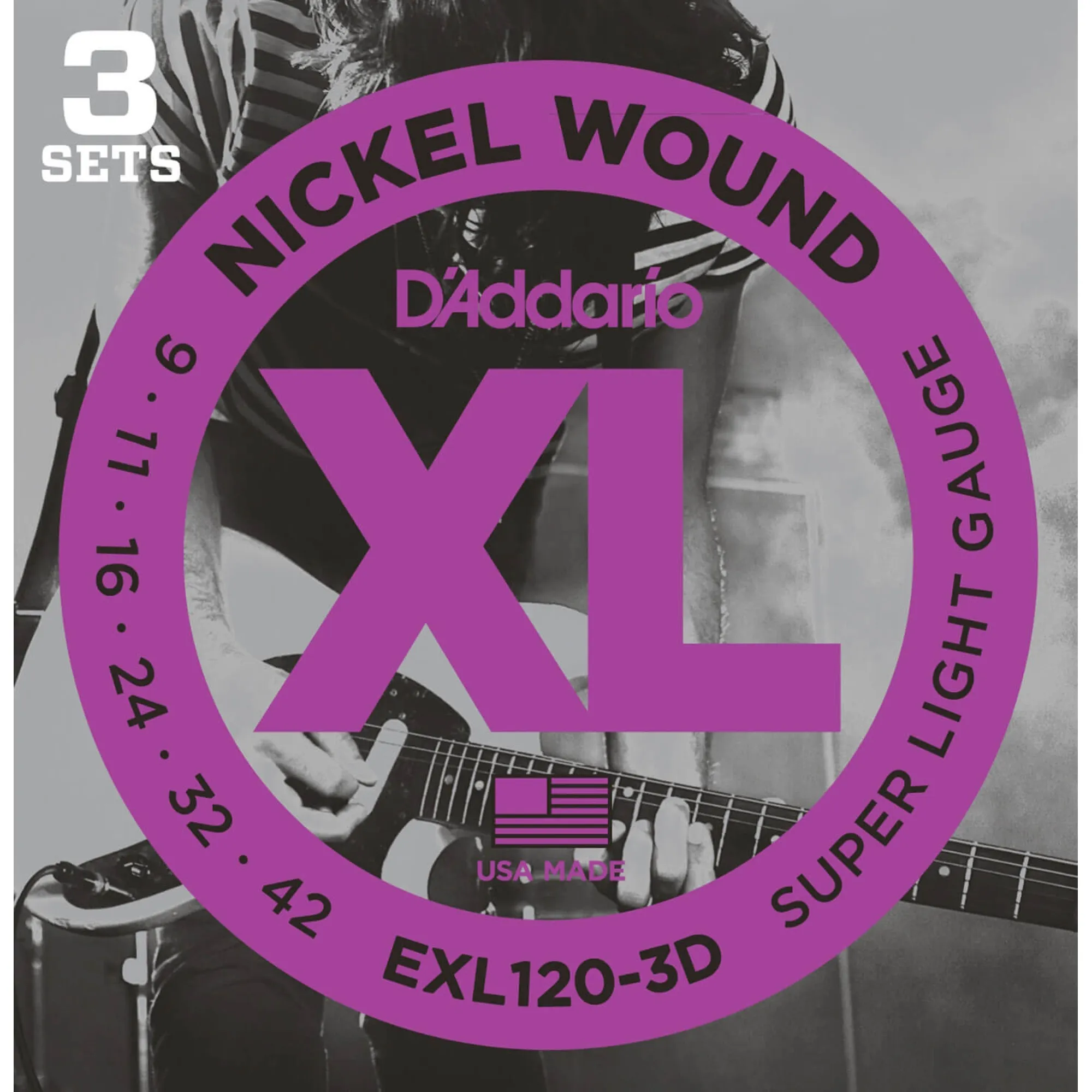 Vorderes Coverbild D´Addario EXL120-3D Super Light
