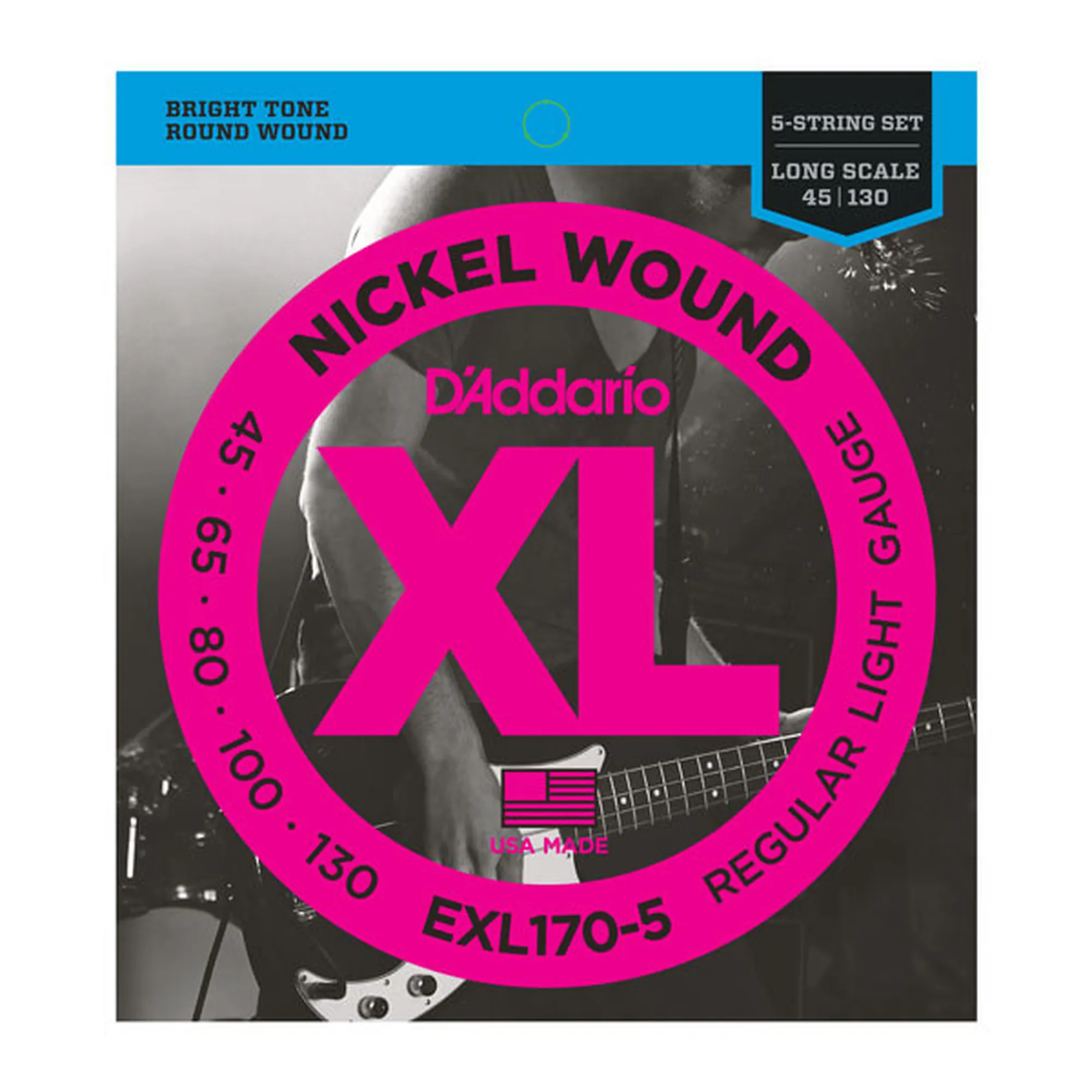 Vorderes Coverbild D´Addario EXL170-5 5-String/Long Scale/Light