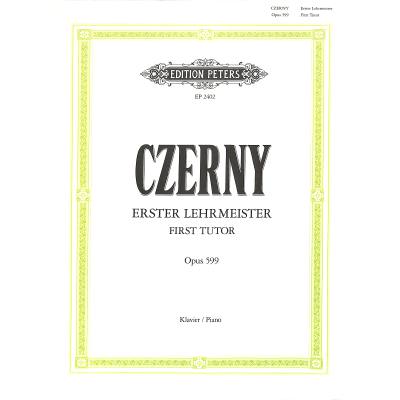 Vorderes Coverbild Czerny Erster Lehrmeister op. 599
