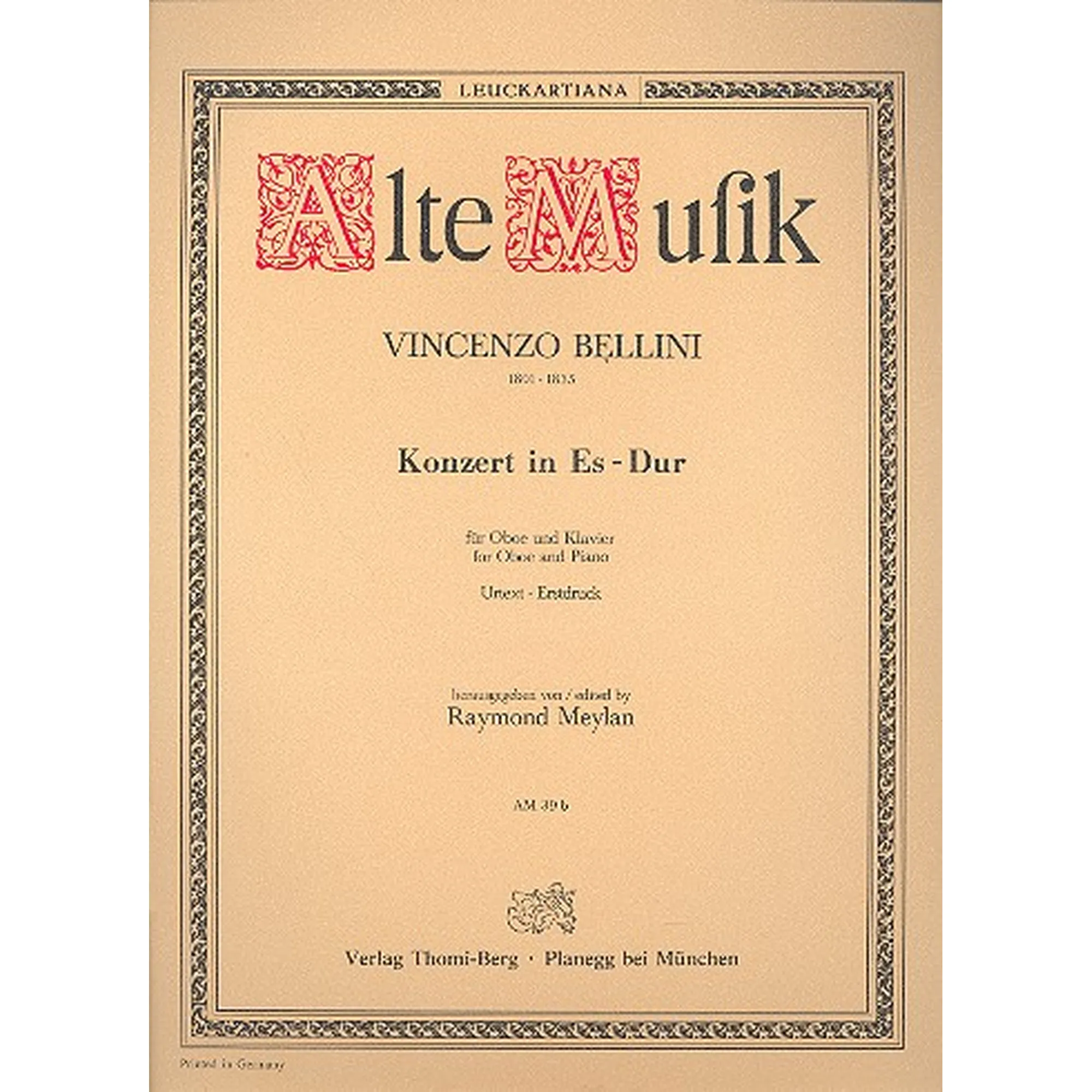 Vorderes Coverbild Konzert Es-Dur Ob + Orchester