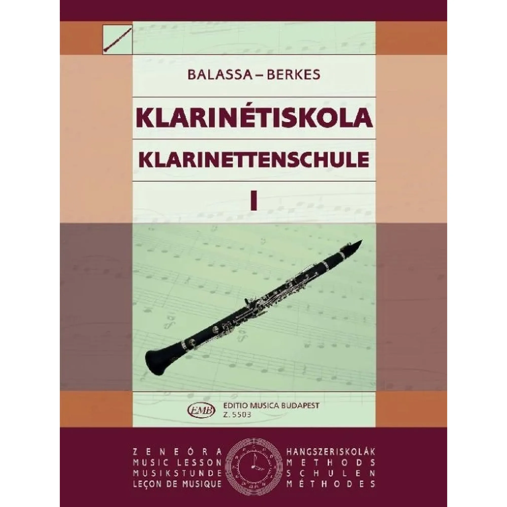Vorderes Coverbild Klarinettenschule 1