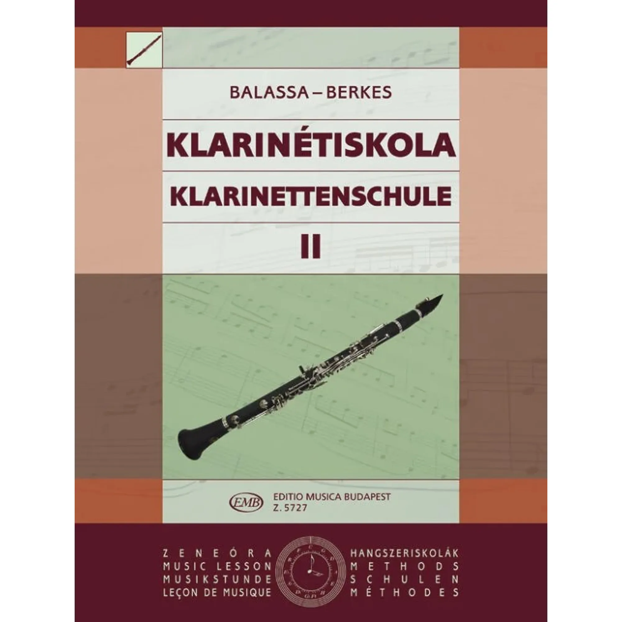 Vorderes Coverbild Klarinettenschule 2