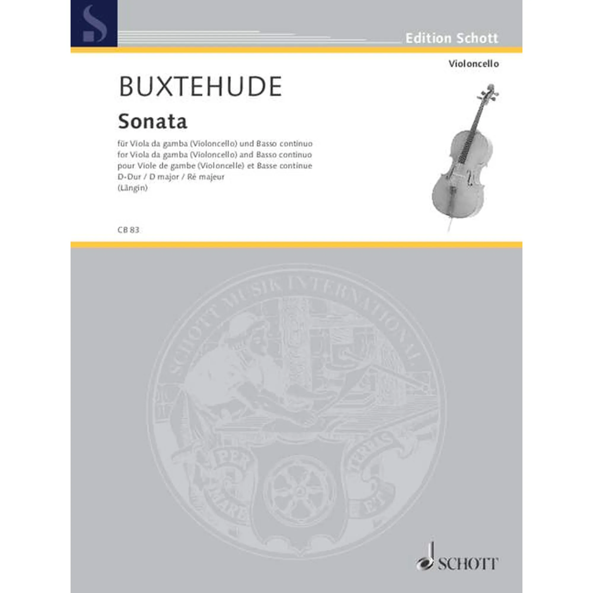 Vorderes Coverbild Sonate D-Dur - Antiquariat