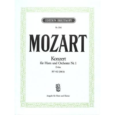 Vorderes Coverbild Konzert 1 D-Dur KV 412 (514)