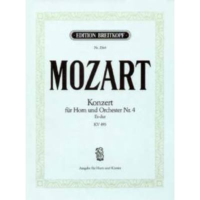 Vorderes Coverbild Konzert Es-Dur KV495 Horn und Klavier