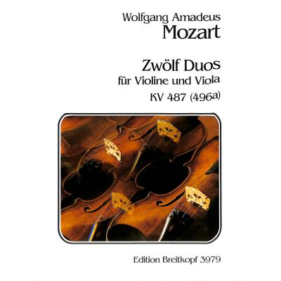 Vorderes Coverbild 12 Duette KV 487