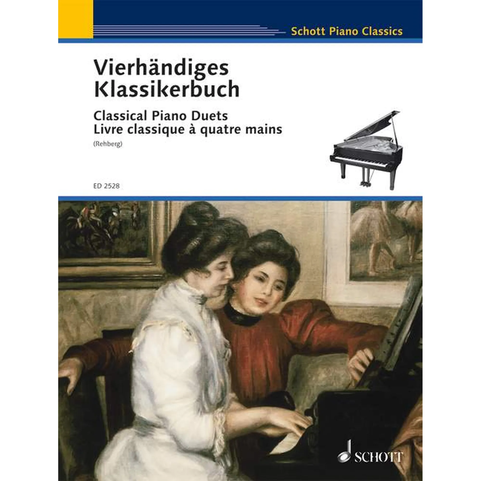 Vorderes Coverbild Vierhändiges Klassikerbuch