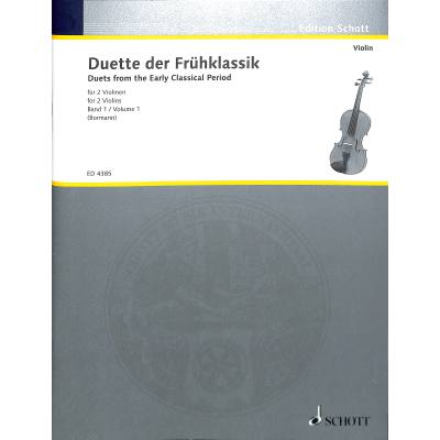 Vorderes Coverbild Violinduette der Frühklassik Band 1
