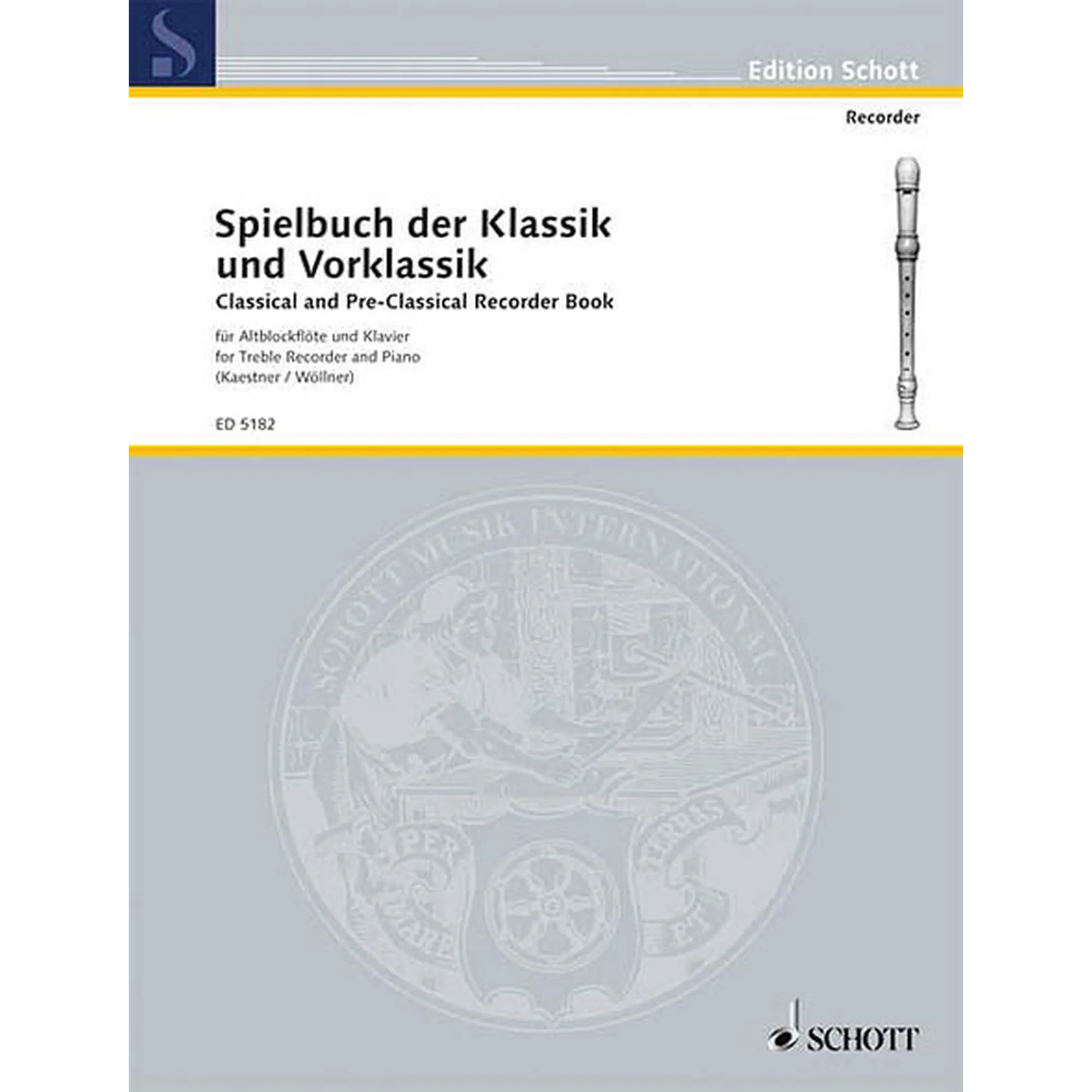 Vorderes Coverbild Spielbuch der Klassik und Vorklassik