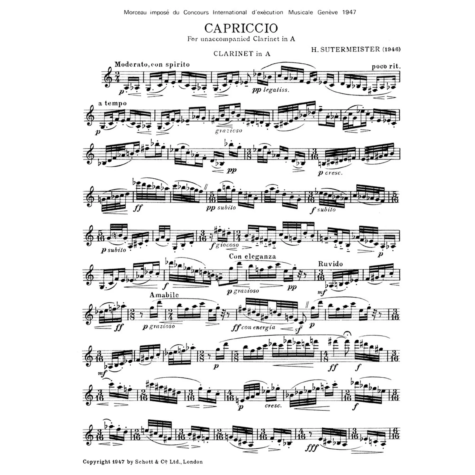 Vorderes Coverbild Capriccio
