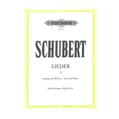 Vorderes Coverbild Schubert Lieder 1 Hoch