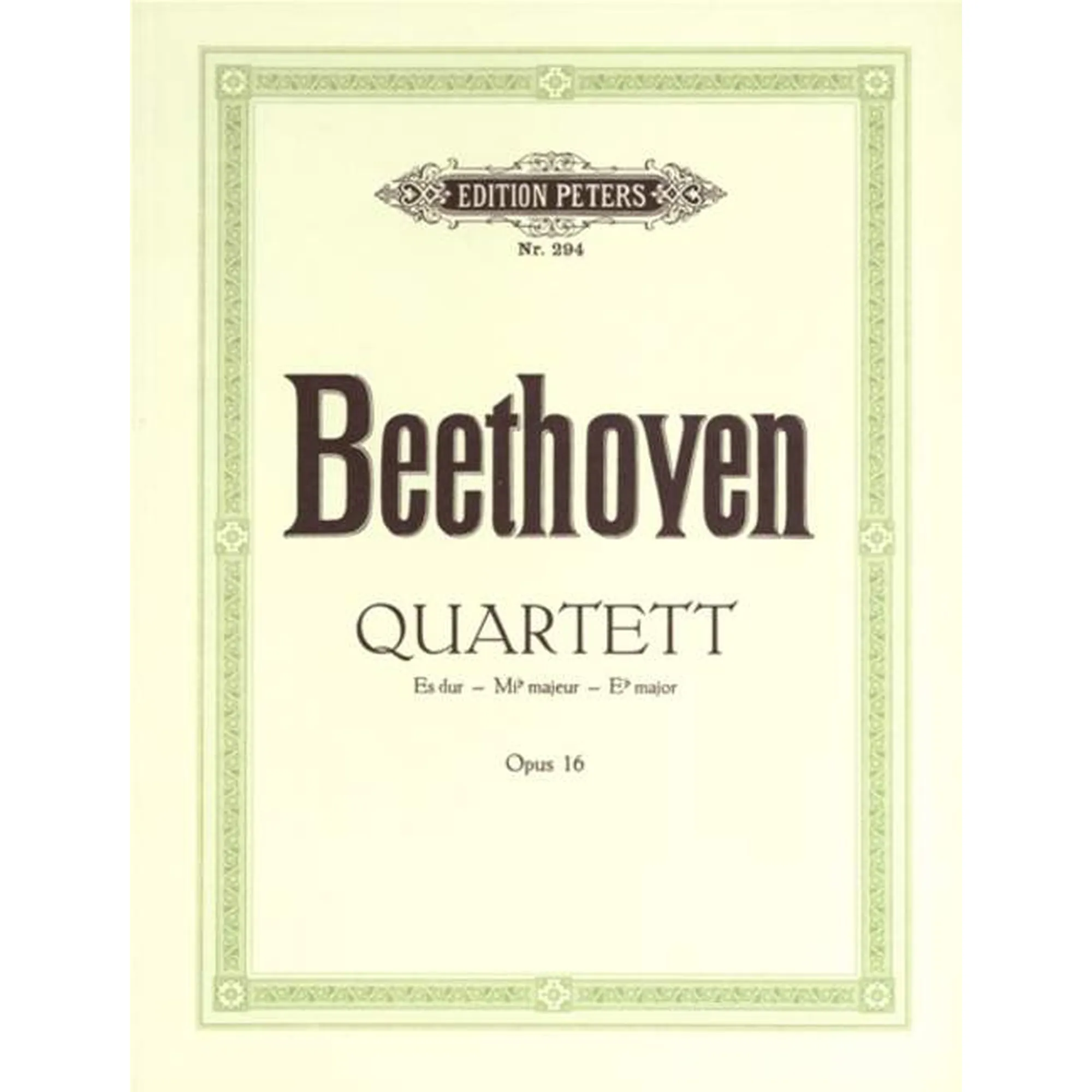 Vorderes Coverbild Quartett Es-Dur nach Quintett op 16 -Antiquariat