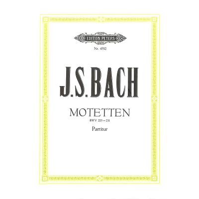 Vorderes Coverbild Motetten BWV 225-231