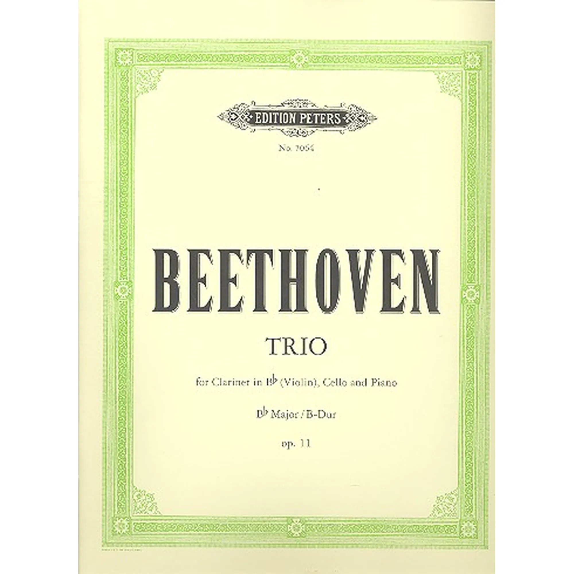 Vorderes Coverbild Trio B-Dur op.11 (Gassenhauer)