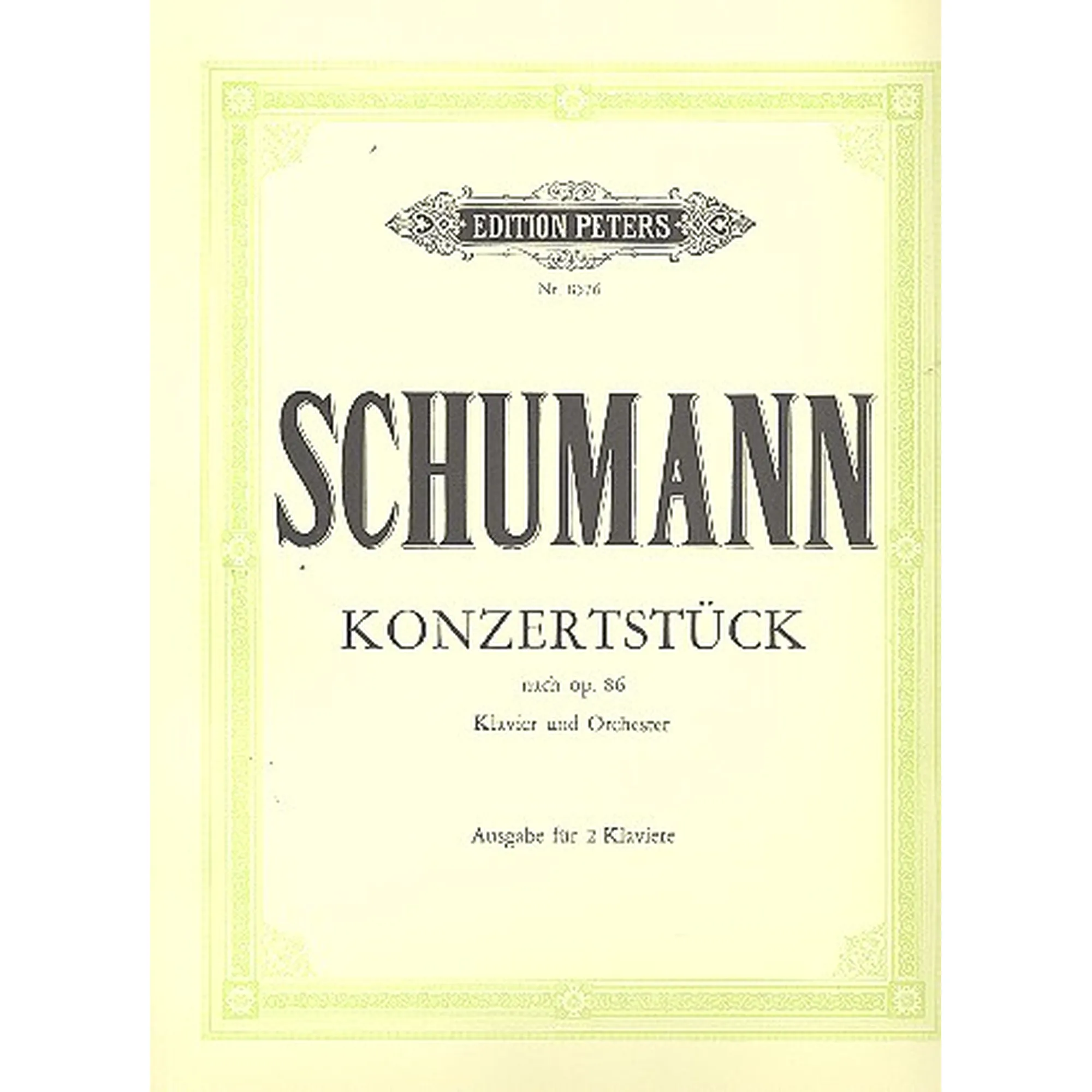 Vorderes Coverbild Konzertstück op. 86