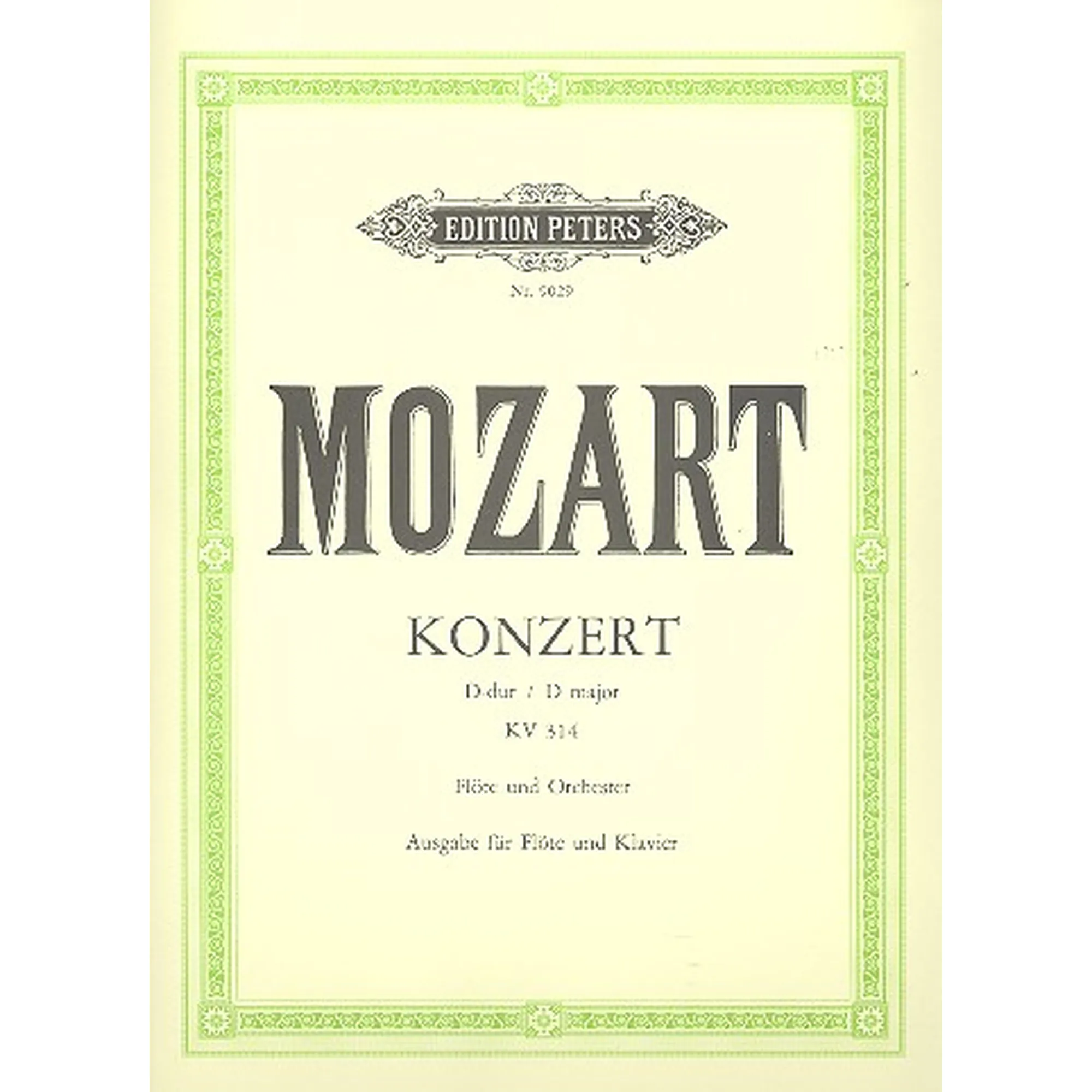 Vorderes Coverbild Konzert 2 D-Dur KV 314 (285D)EO