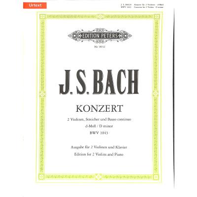 Vorderes Coverbild Konzert d-moll BWV 1043