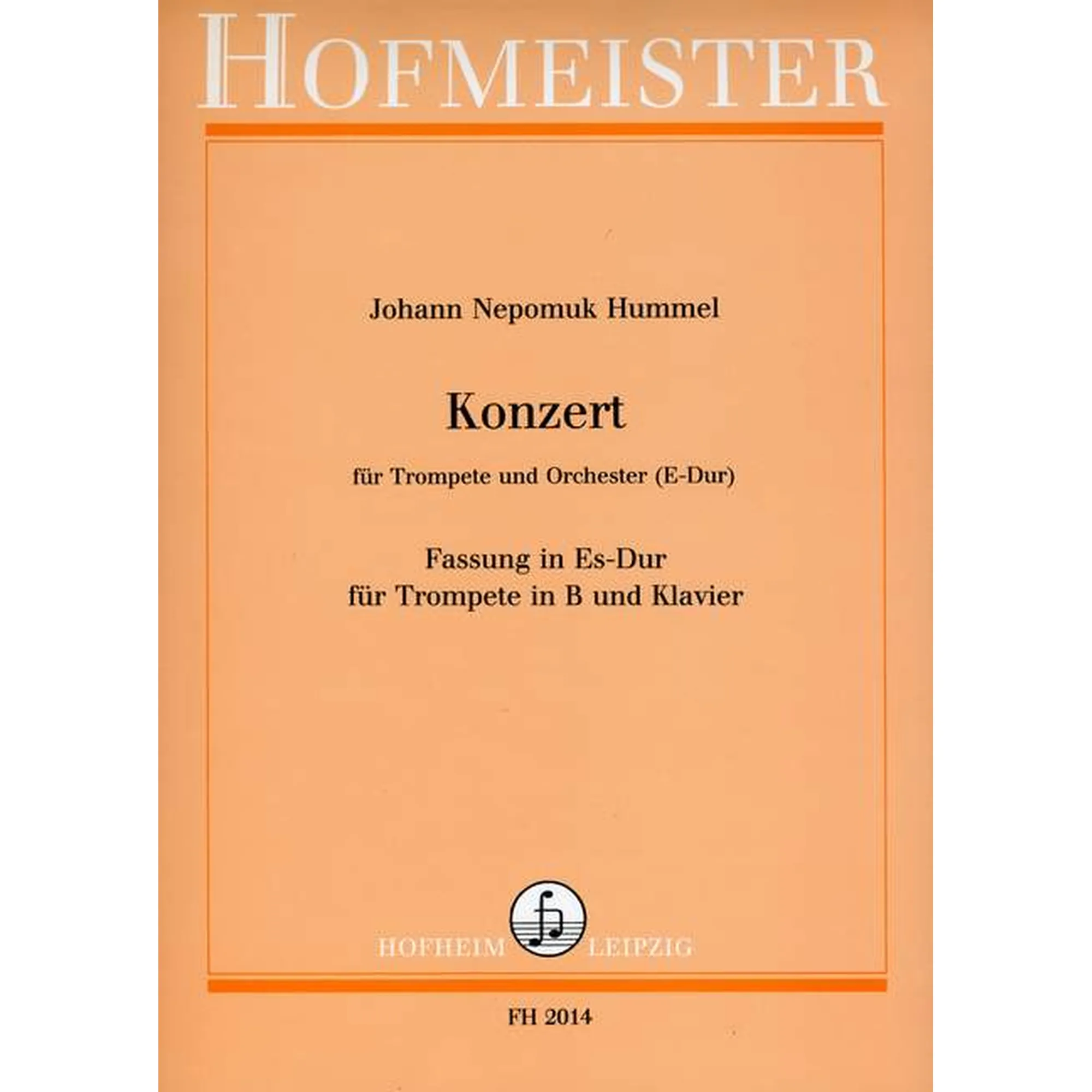 Vorderes Coverbild Konzert für Trompete und Orchester (Es-Dur)