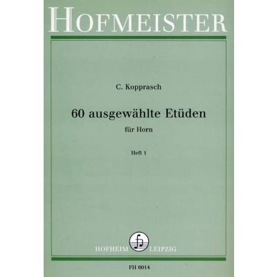 Vorderes Coverbild 60 ausgewählte Etüden 1