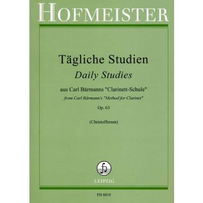 Vorderes Coverbild Tägliche Studien op. 63