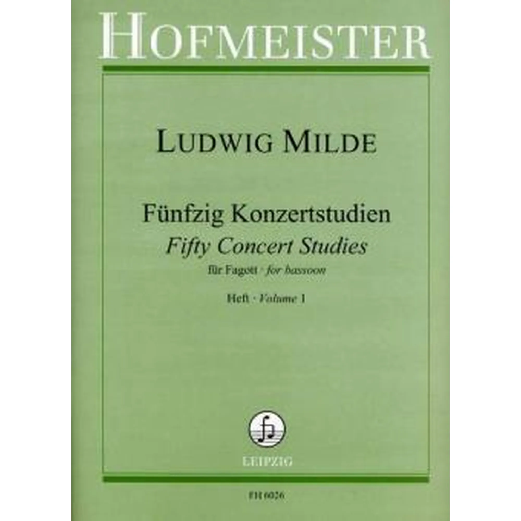 Vorderes Coverbild 50 Konzertstudien op.26 Heft 1
