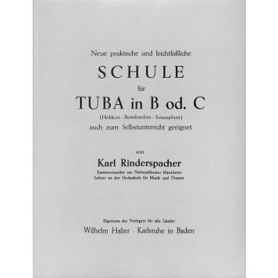 Vorderes Coverbild Schule für Tuba in B oder C
