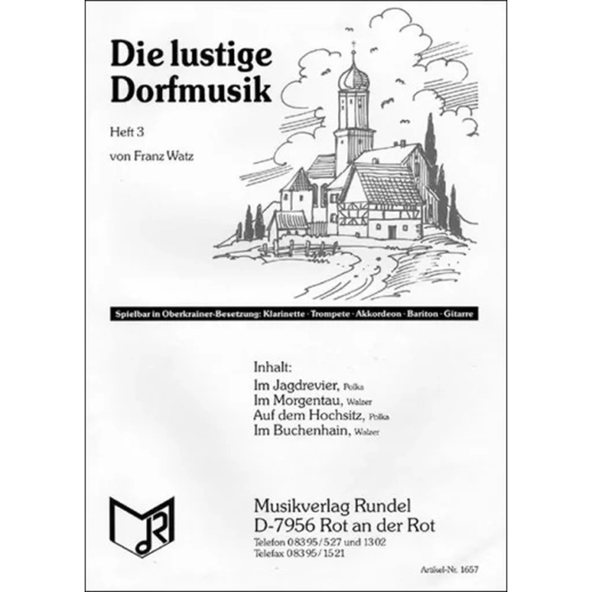 Vorderes Coverbild DIE LUSTIGE DORFMUSIK 3