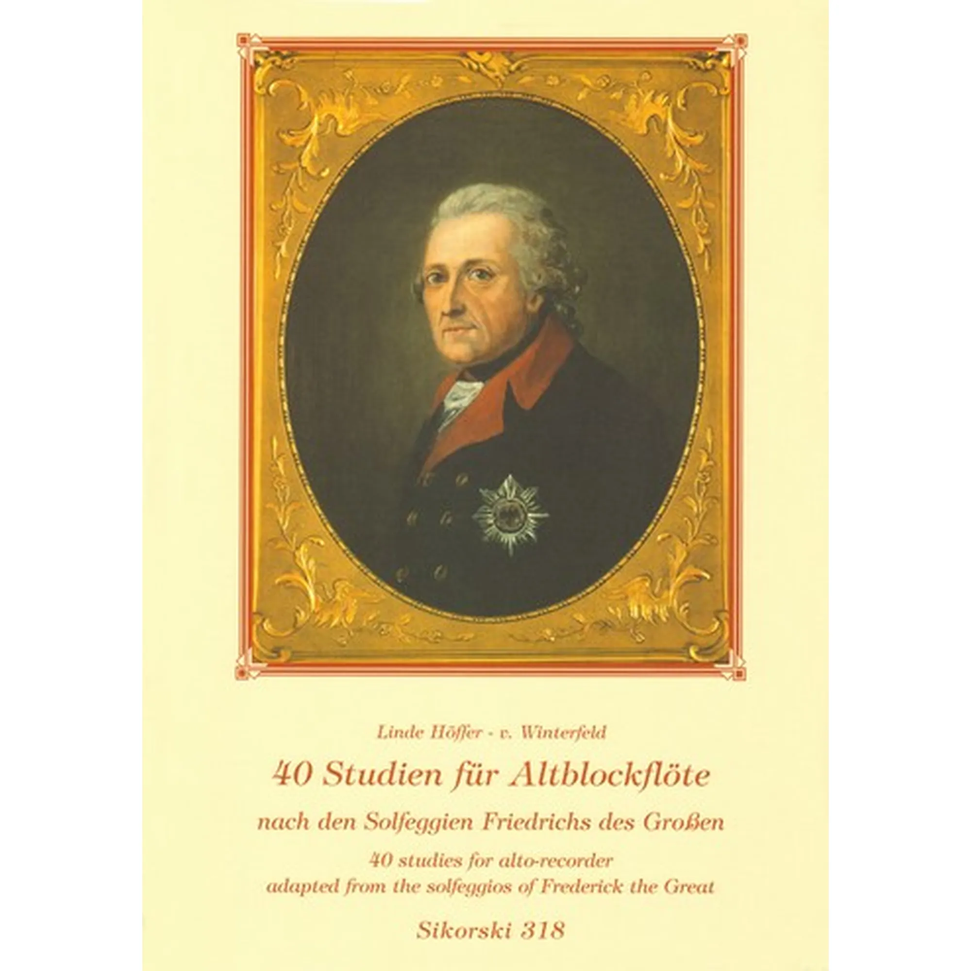 Vorderes Coverbild 40 Studien nach den Solfeggien