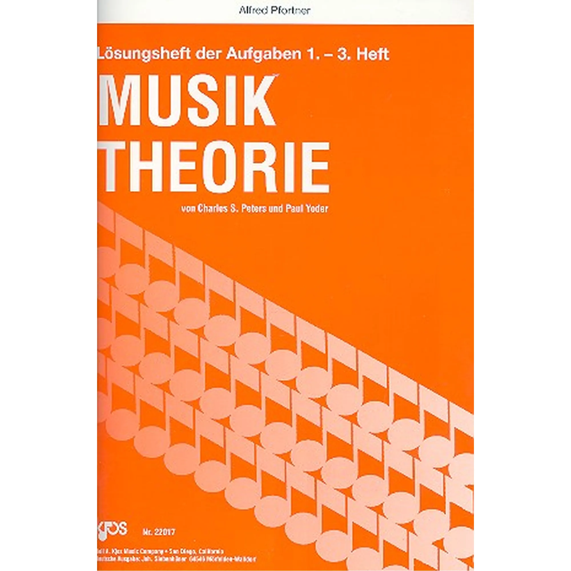 Vorderes Coverbild Musik Theorie 1-3 Lösungsheft