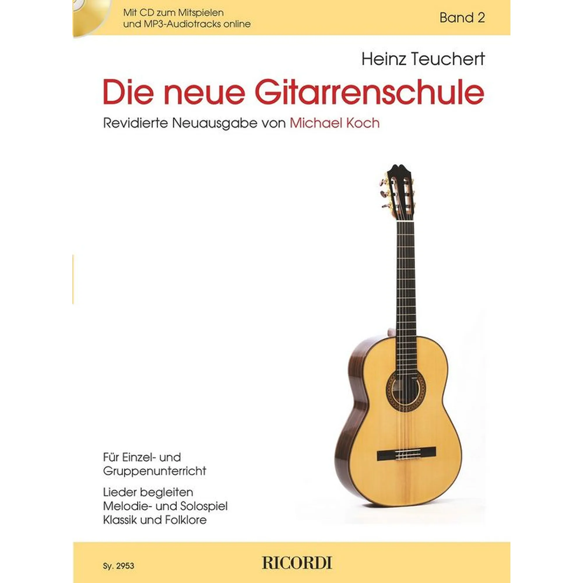 Vorderes Coverbild Die neue Gitarrenschule Band 2