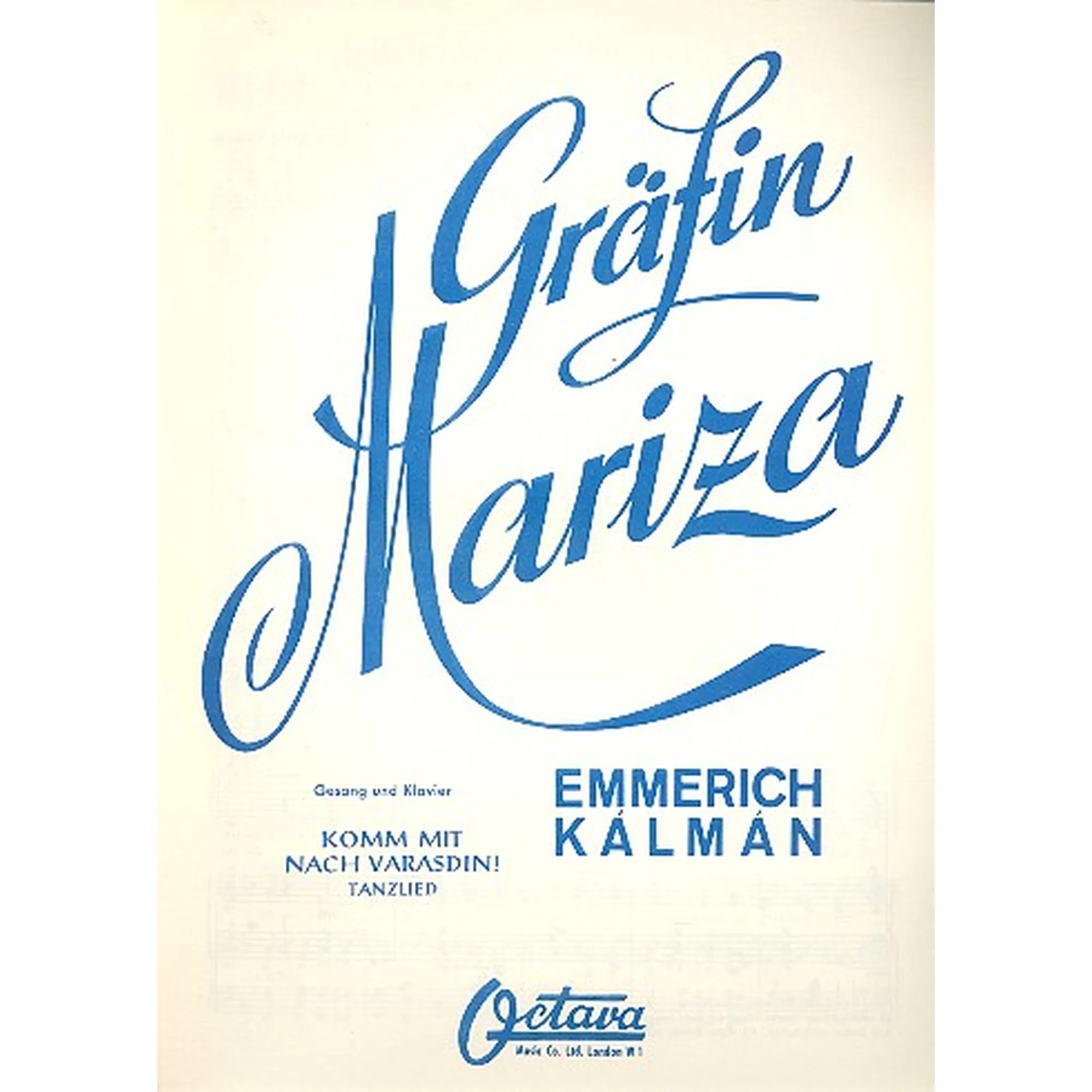 Vorderes Coverbild Komm mit nach Varasdin (Gräfin Mariza)
