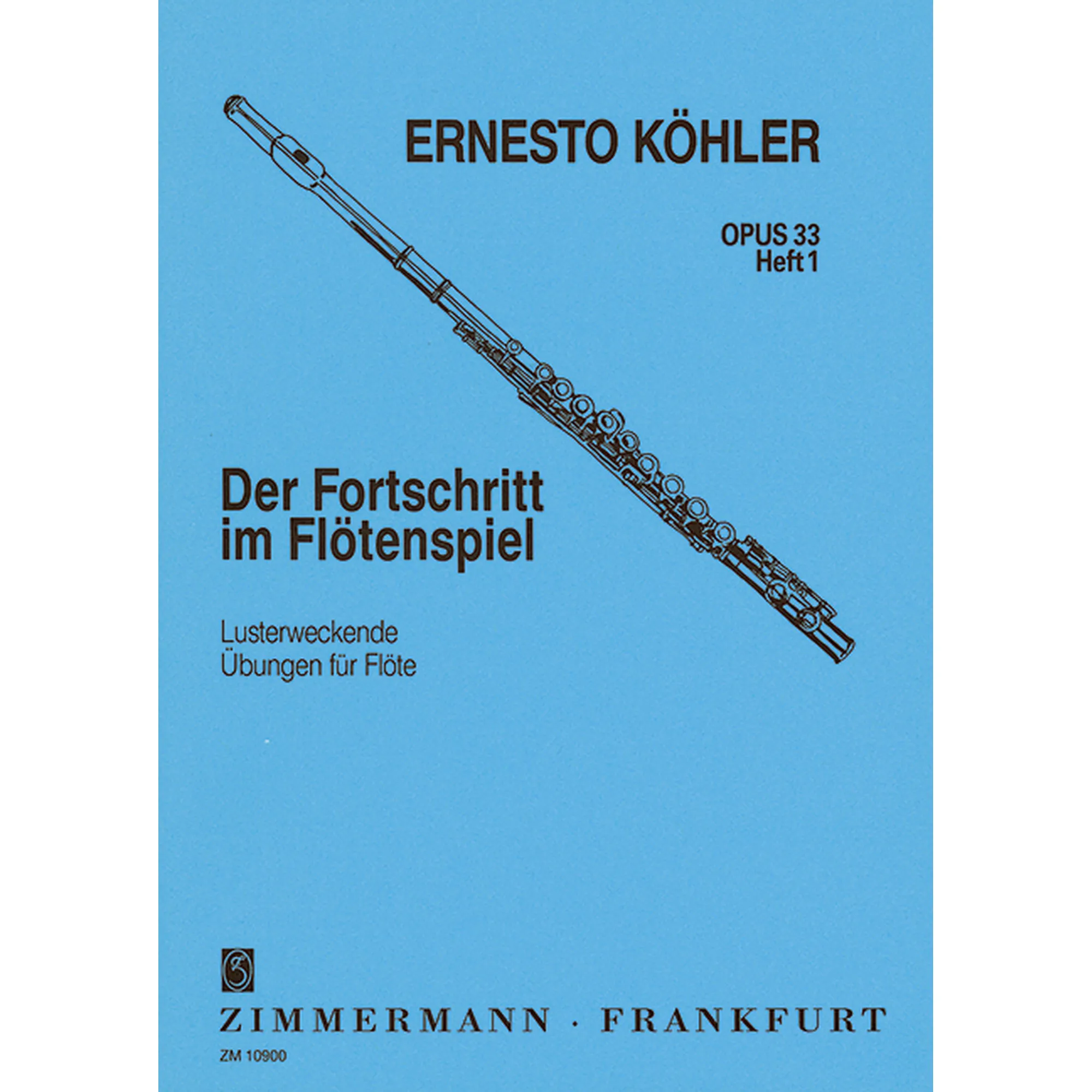 Vorderes Coverbild Der Fortschritt im Flötenspiel 1 op 33