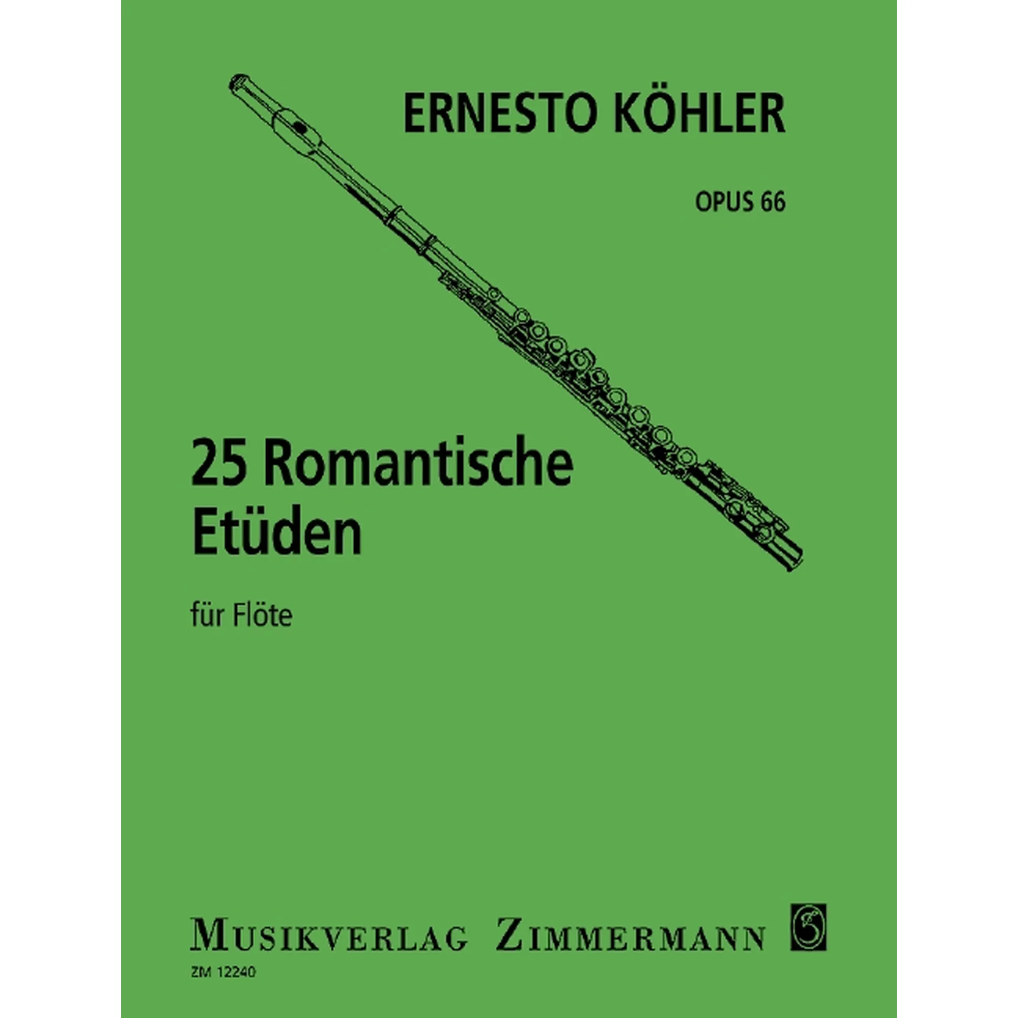 Vorderes Coverbild 25 Romantische Etüden op. 66