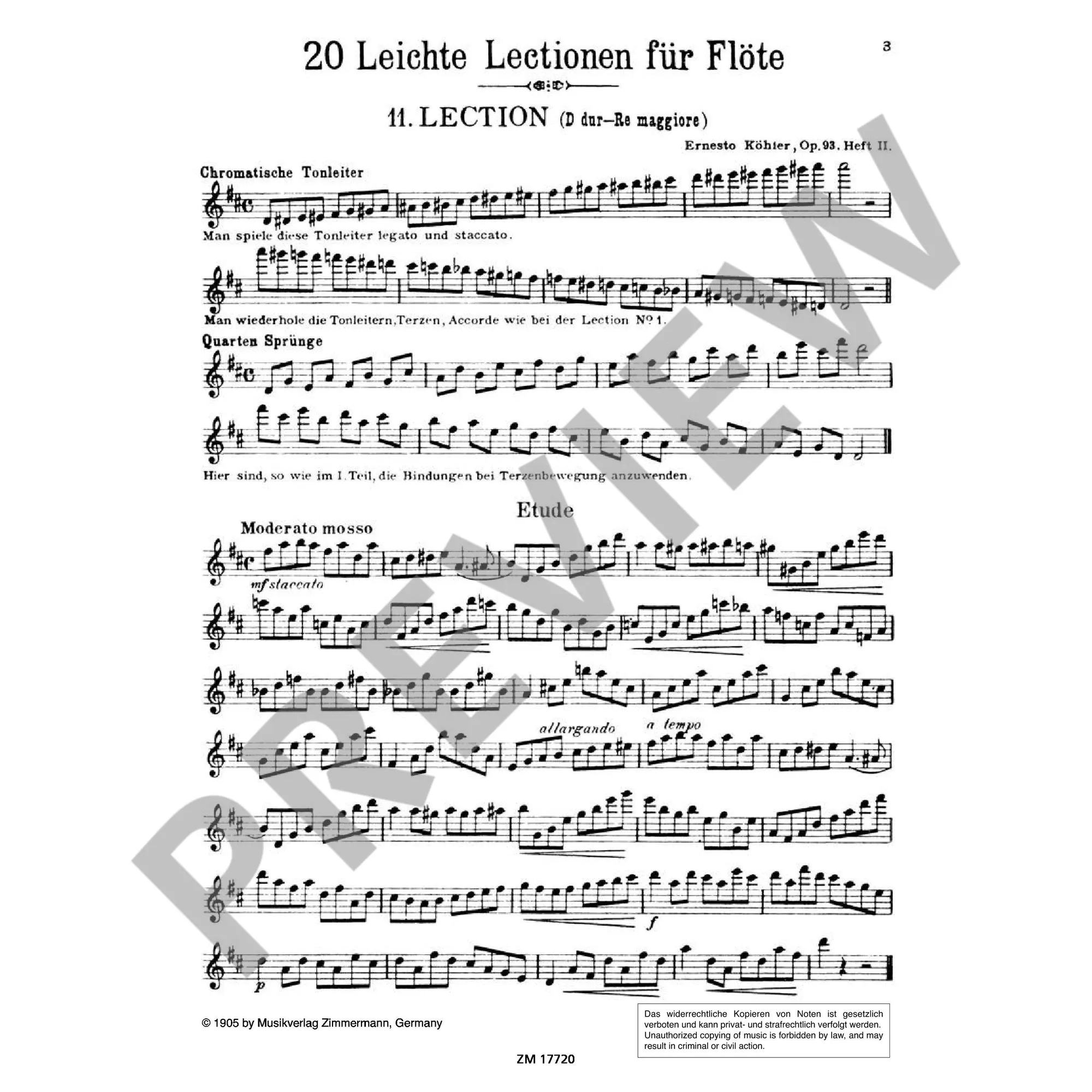 Anderes Coverbild 20 leichte und melodische Lektionen op. 93, Band 2