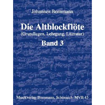 Vorderes Coverbild Die Altblockflöte 3