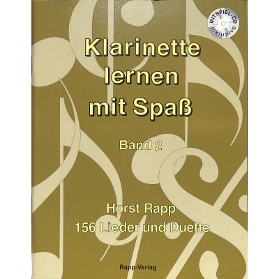 Vorderes Coverbild Klarinette lernen mit Spaß 2