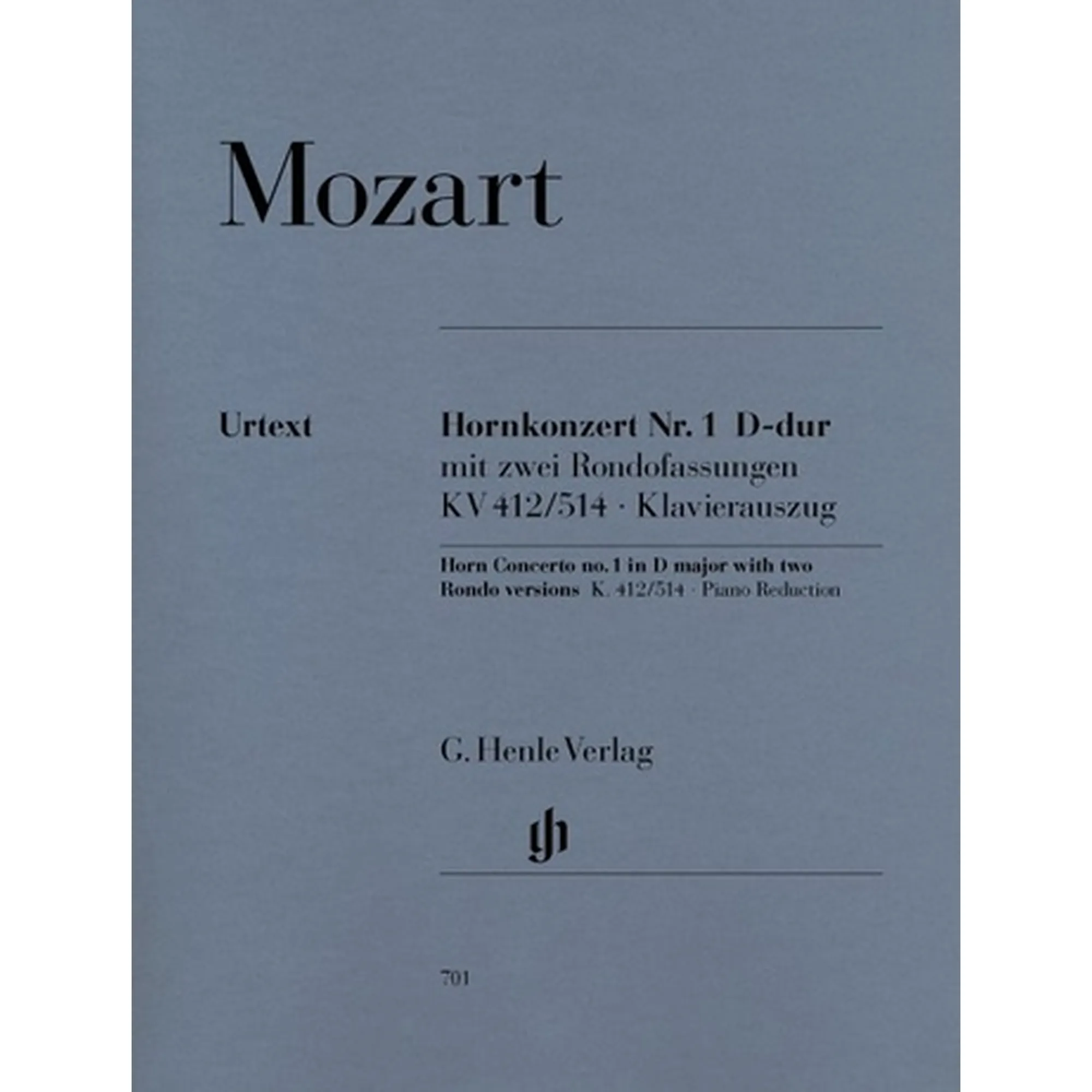 Vorderes Coverbild Konzert 1 D-Dur KV 412 (514)