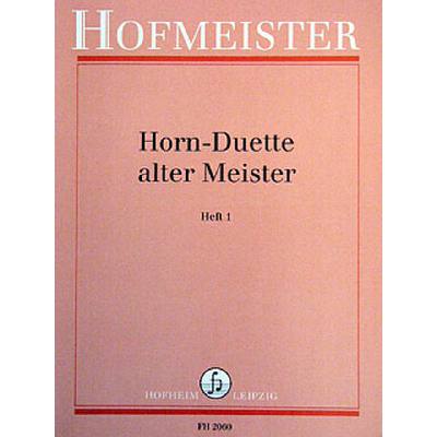 Vorderes Coverbild Horn-Duette alter Meister 1