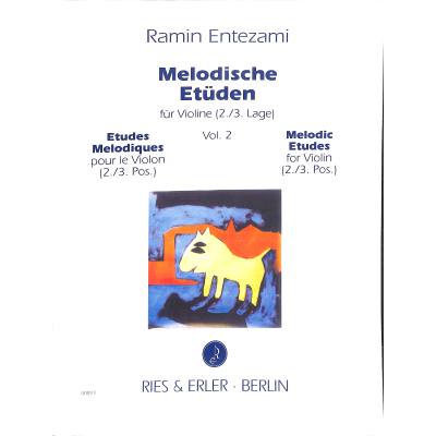 Vorderes Coverbild Melodische Etüden 2