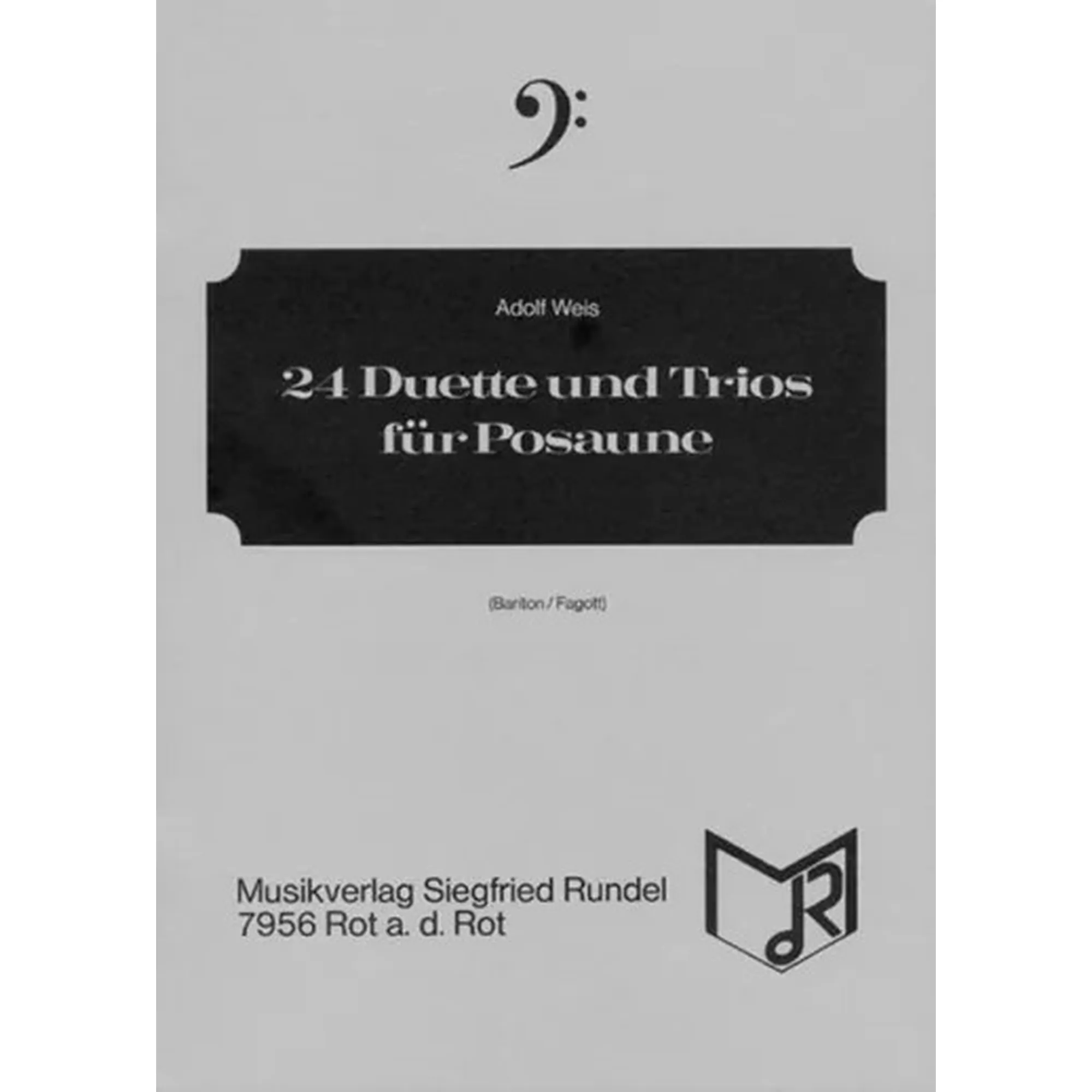 Vorderes Coverbild 24 Duette + Trios für Posaune