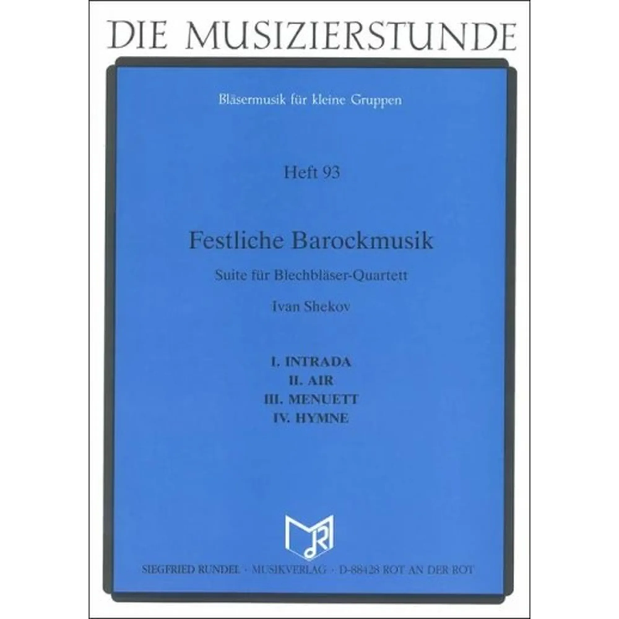 Vorderes Coverbild FESTLICHE BAROCKMUSIK