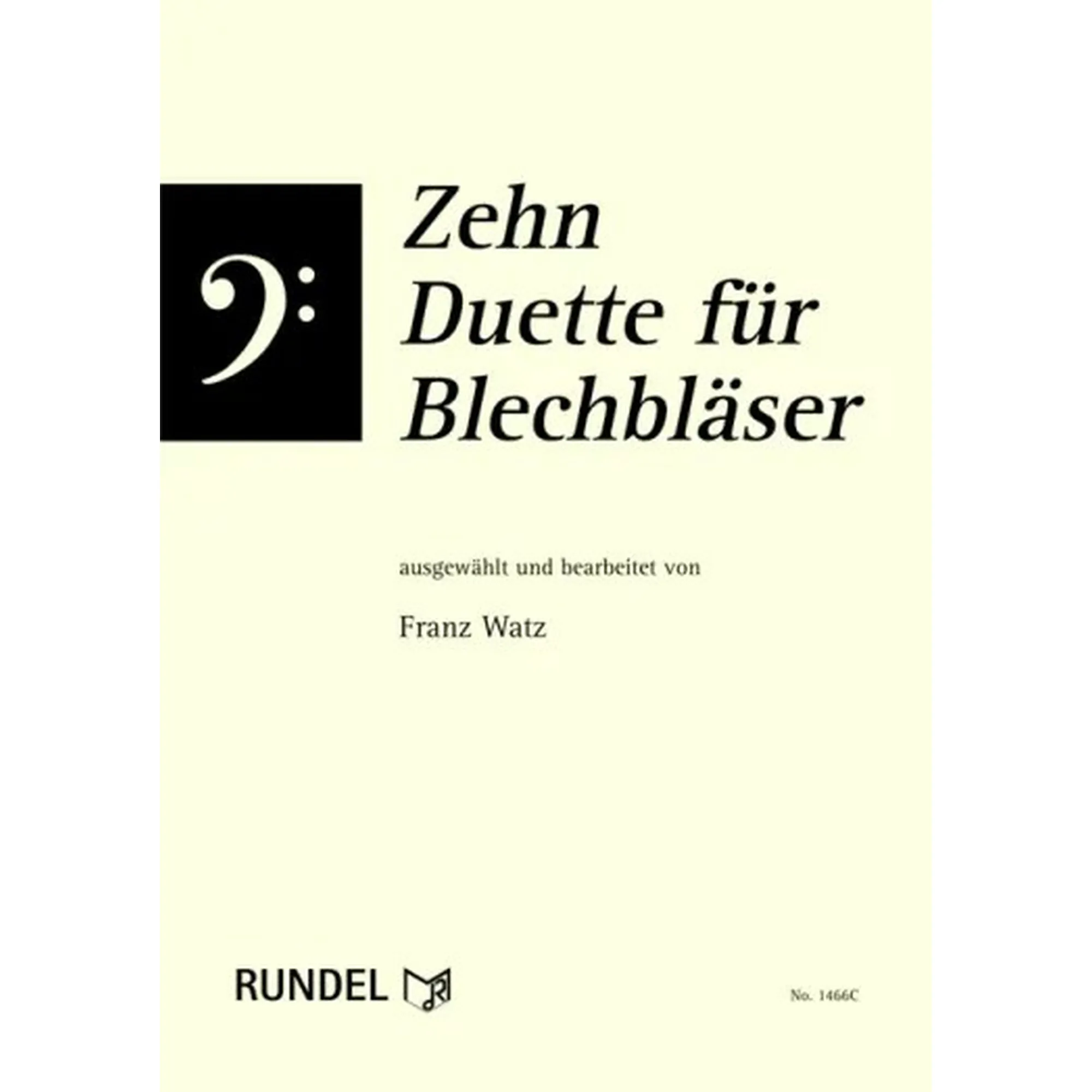 Vorderes Coverbild 10 Duette für Blechbläser