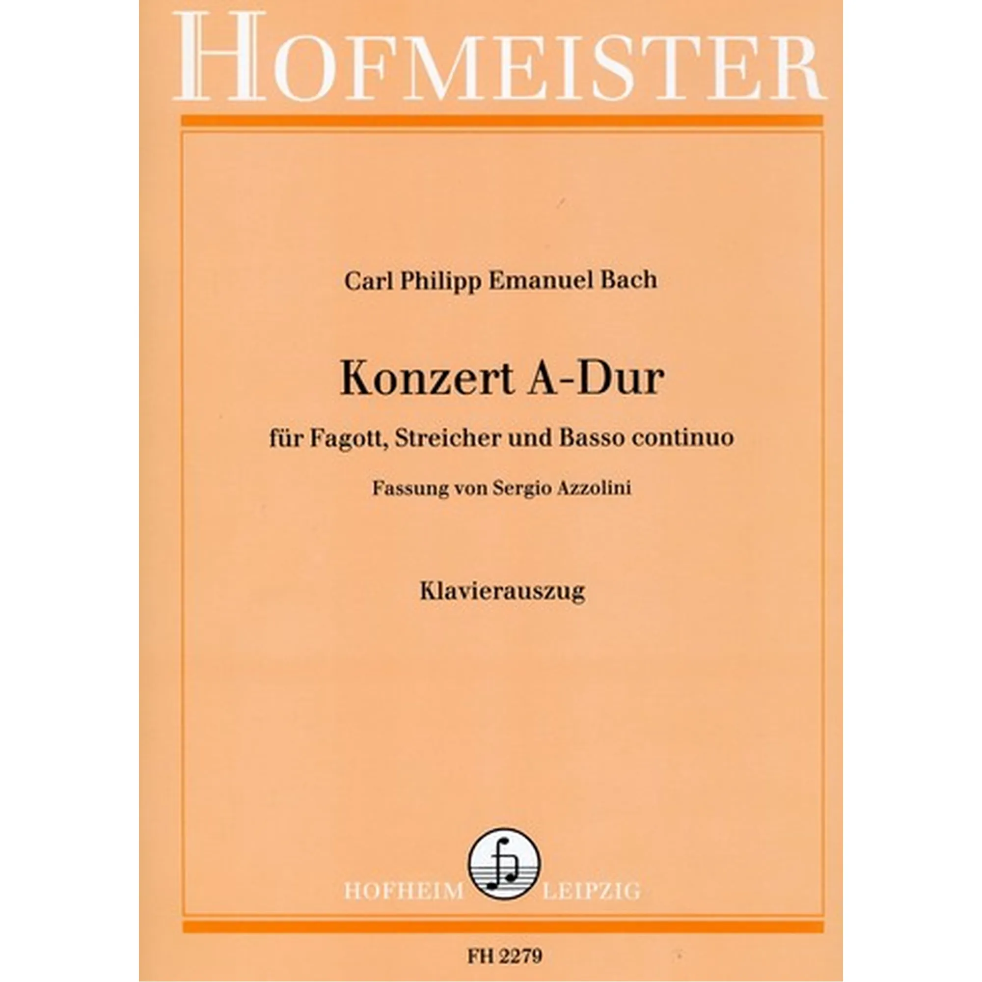 Vorderes Coverbild Konzert A-Dur