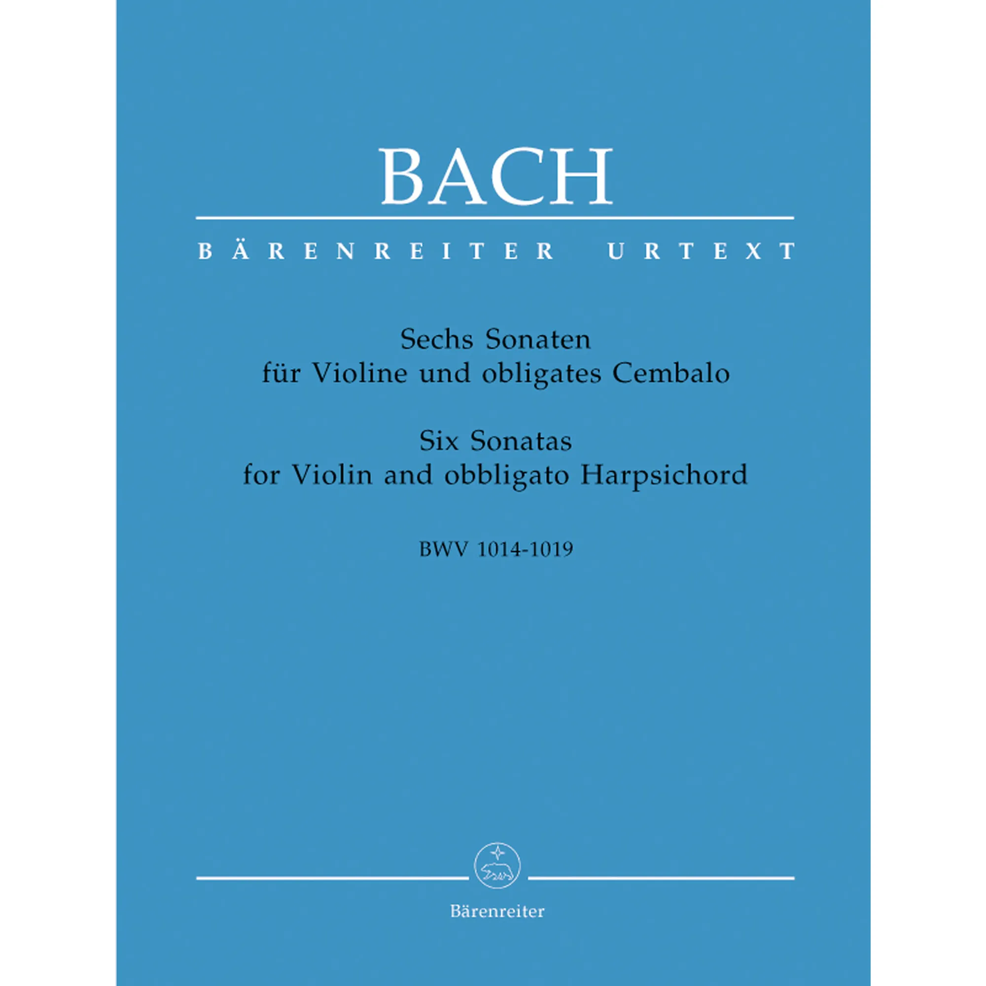 Vorderes Coverbild 6 Sonaten BWV 1014-1019