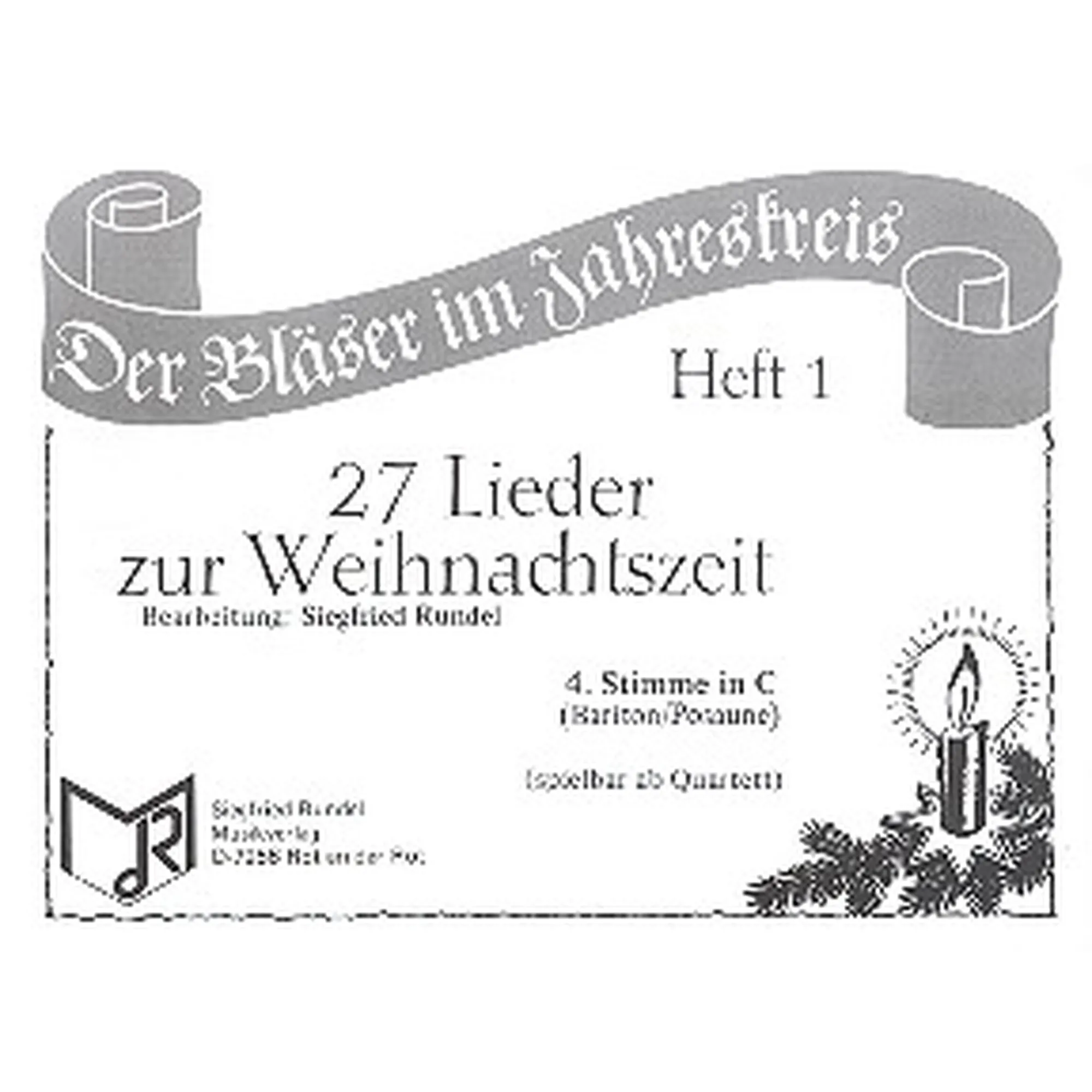 Vorderes Coverbild 27 Lieder zur Weihnachtszeit 1